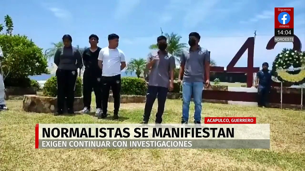 Normalistas de Ayotzinapa exigen continuar con investigaciones en Acapulco