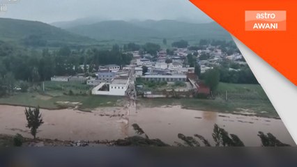 Hujan lebat luar biasa di China paksa 19,000 penduduk pindah