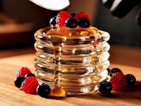 Glass Breakfast Cutting ASMR 🥞 #oddlysatisfying #asmr #satisfying #aiasmr #asmrai