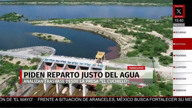 Tamaulipas analizará el llenado de presas para ver si piden trasvase de 'El Cuchillo'