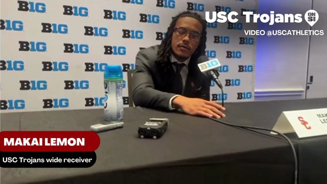 USC Trojans Wide Receiver Makai Lemon discusses why he urges California natives in the class of 2026 to stay in state