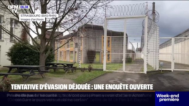 Une enquête a été ouverte après une tentative d'évasion à la maison d'arrêt de Strasbourg de trois détenus, dont l'assassin présumé du professeur Dominique Bernard