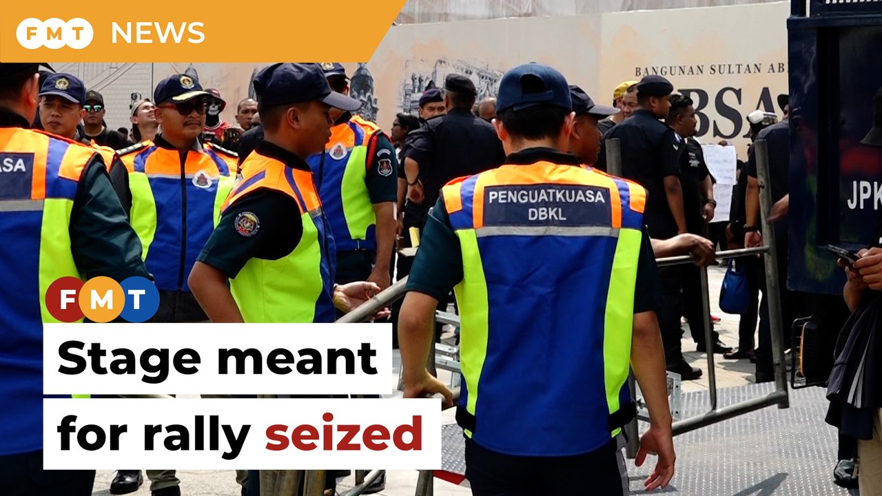 DBKL seizes stage meant for rally