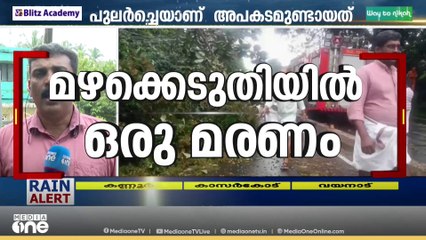 കണ്ണൂർ കണ്ണവത്ത് വീടിന് മുകളിൽ മരം വീണ് ഒരാൾ മരിച്ചു, പെരുവ സ്വദേശി ചന്ദ്രനാണ് മരിച്ചത്