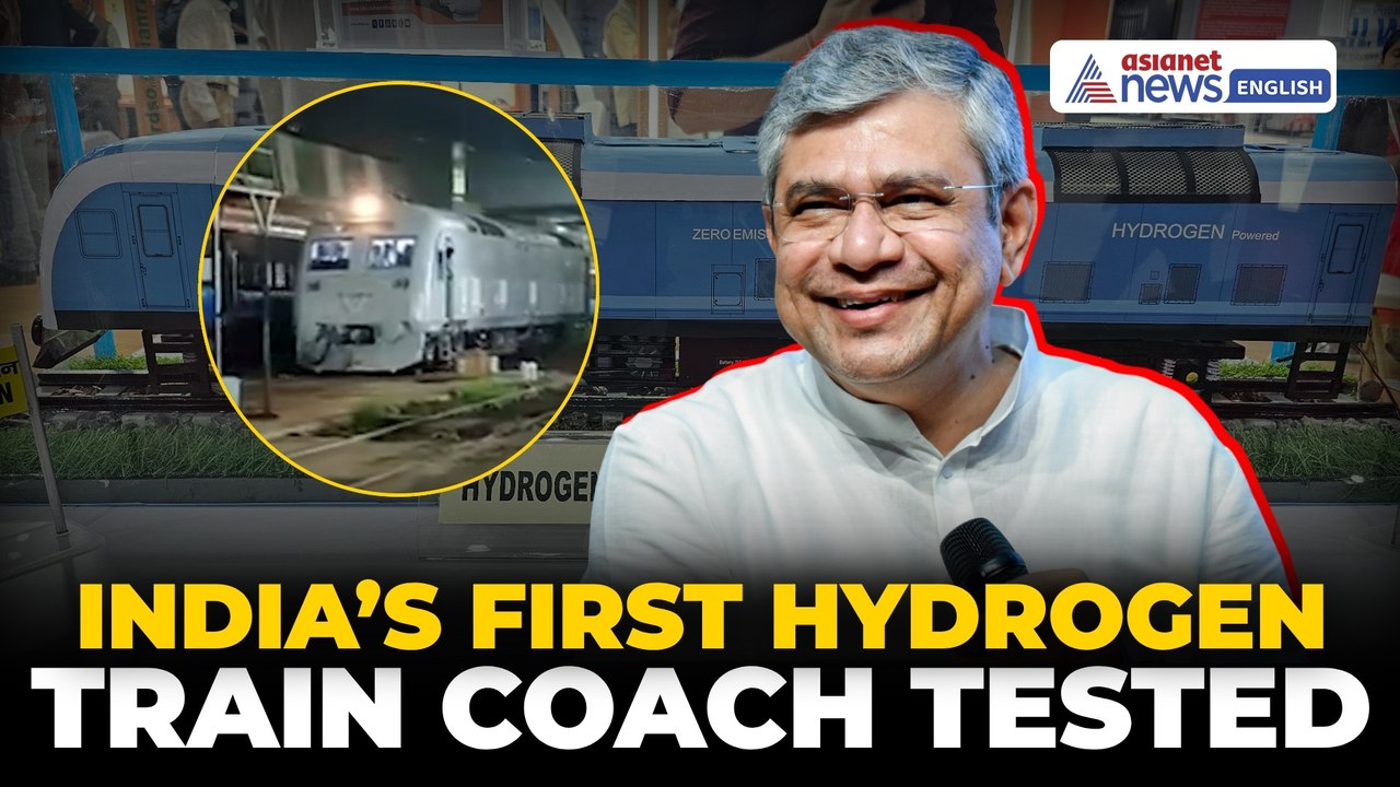 India Tests First Hydrogen Train Coach | No Smoke, 1200 HP Engine, ₹80 Cr Green Push