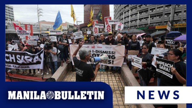 Protesters rally against SC ruling on VP Duterte impeachment in Quezon City