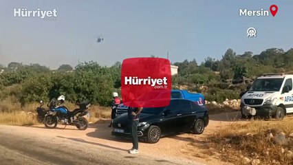 Mersin'de orman yangını: Müdahale sürüyor