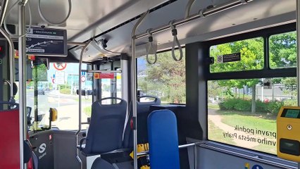 summer 2025 czech republic, airport, on the bus to prague