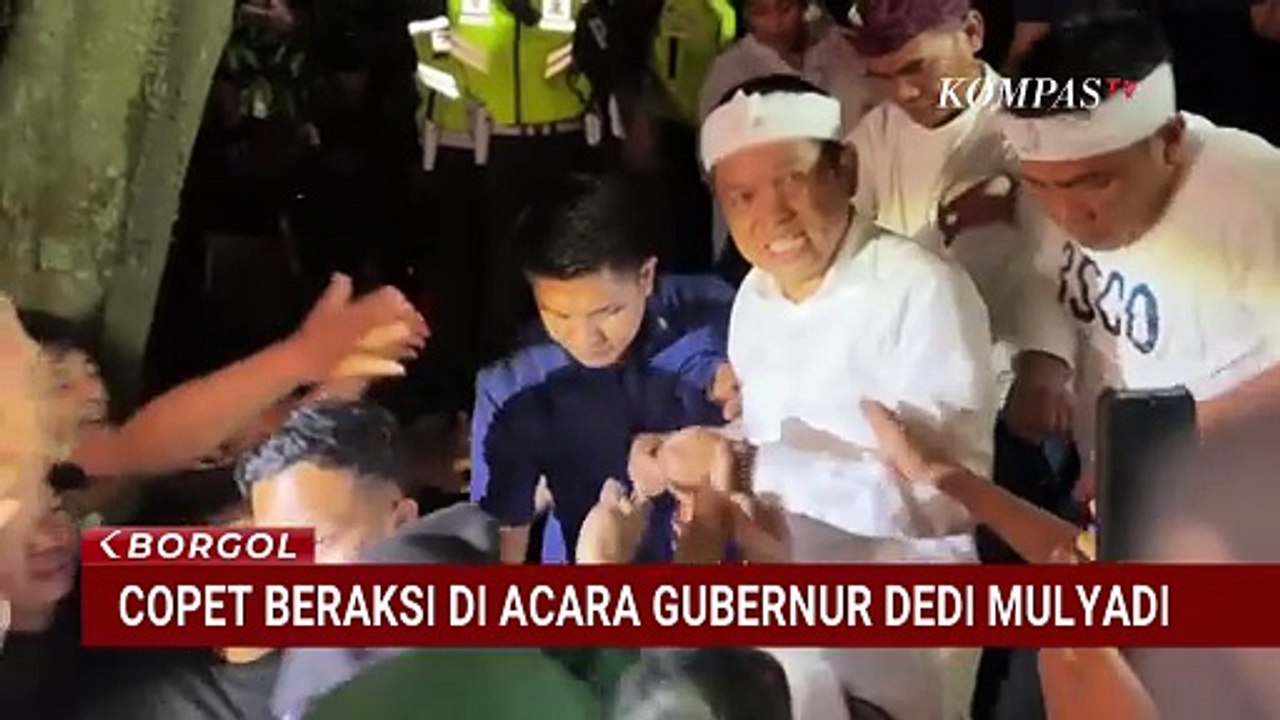 Copet Beraksi Saat Desak-Desakan di Acara Dedi Mulyadi, Ibu-Ibu Jadi Korban | BORGOL