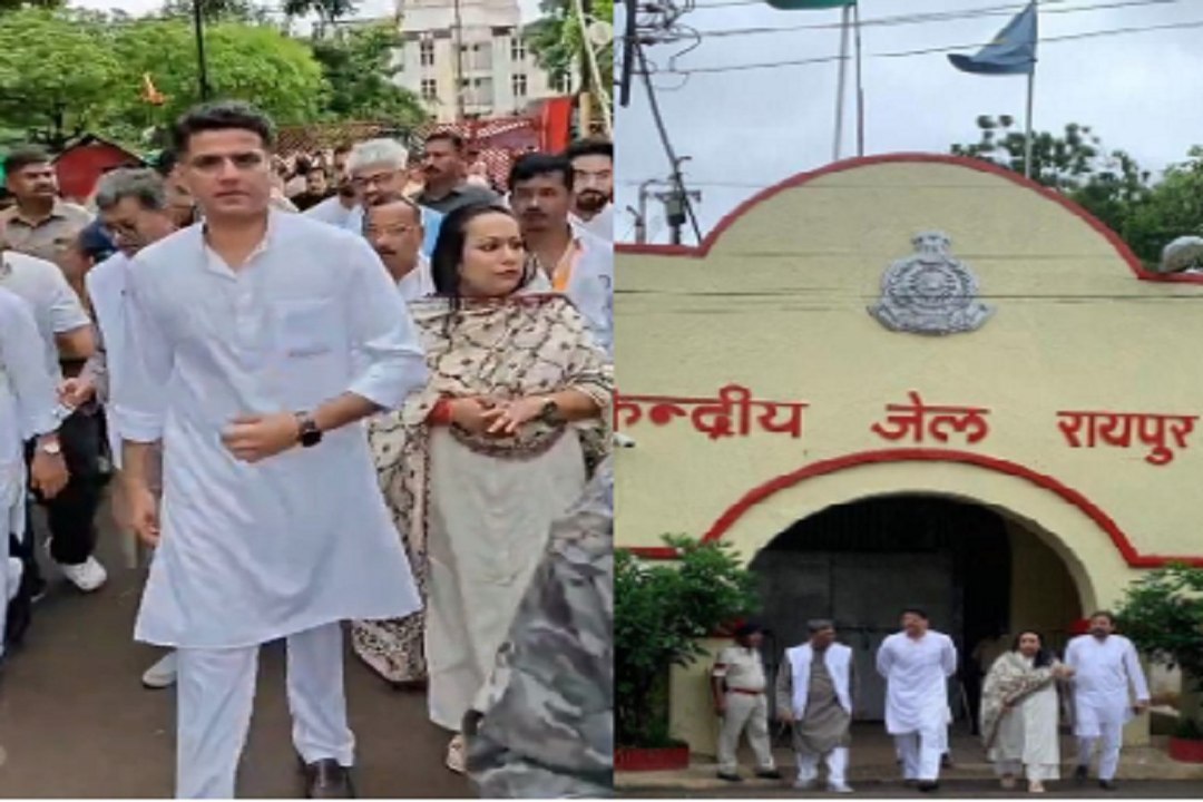 सचिन पायलट जेल में की चैतन्य बघेल से मुलाकात