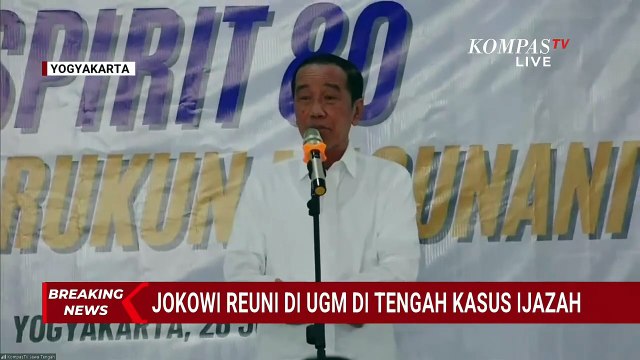 Jokowi Singgung Polemik Kasus Ijazah hingga Kasmudjo di Reuni Fakultas Kehutanan UGM