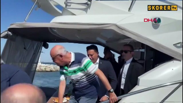 Aziz Yıldırım ve Hakan Bilal Kutlualp, YDK Toplantısı'na aynı tekneyle geldi