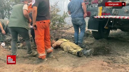 Eskişehir'de orman yangınında ağır yaralanan eşinin son halini paylaştı