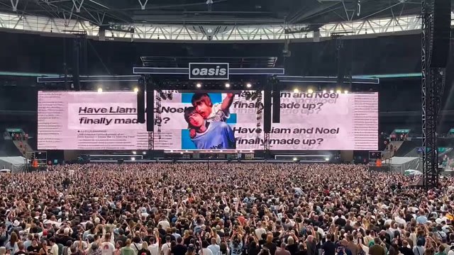 Oasis electrify Wembley as Gallagher brothers make triumphant return to London