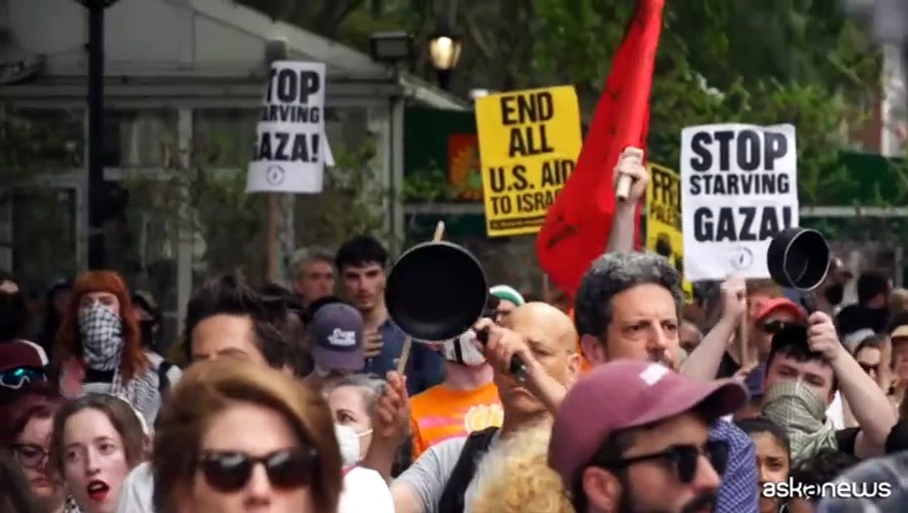 Protesta davanti all'Onu per Gaza che muore di fame: "Inaccettabile"