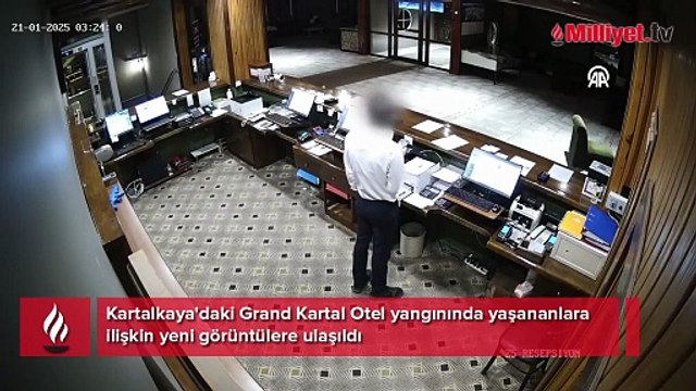 Grand Kartal Otel yangınında yeni görüntüler ortaya çıktı! Kurtulma mücadelesi anbean kamerada