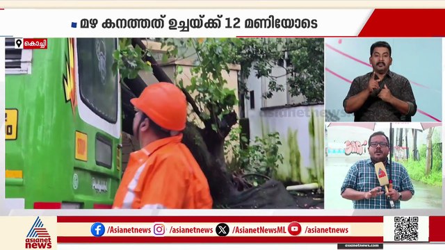 കൊച്ചിയിൽ കനത്ത മഴ; താഴ്ന്ന പ്രദേശങ്ങളിൽ വെള്ളം കയറി