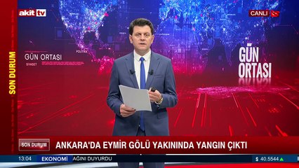 Ankara'da EYMİR gölü yakınında yangın çıktı