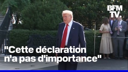 Donald Trump tacle Emmanuel Macron après sa déclaration sur une reconnaissance de l'État palestinien par la France