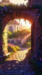 Golden pathway whispers