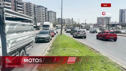 Gaziantepo'te beton mikserinin altında kalan motosikletteki kadın öldü oğlu yaralandı