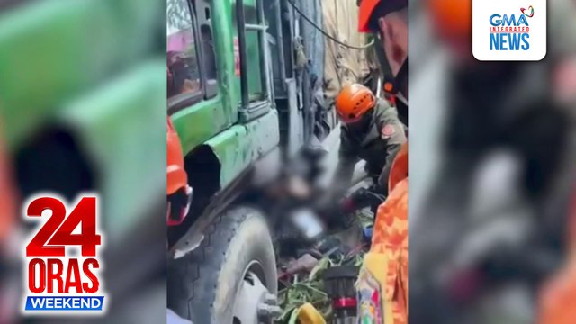 Tricyle driver, patay matapos masalpok ng truck; van, nahagip din | 24 Oras Weekend