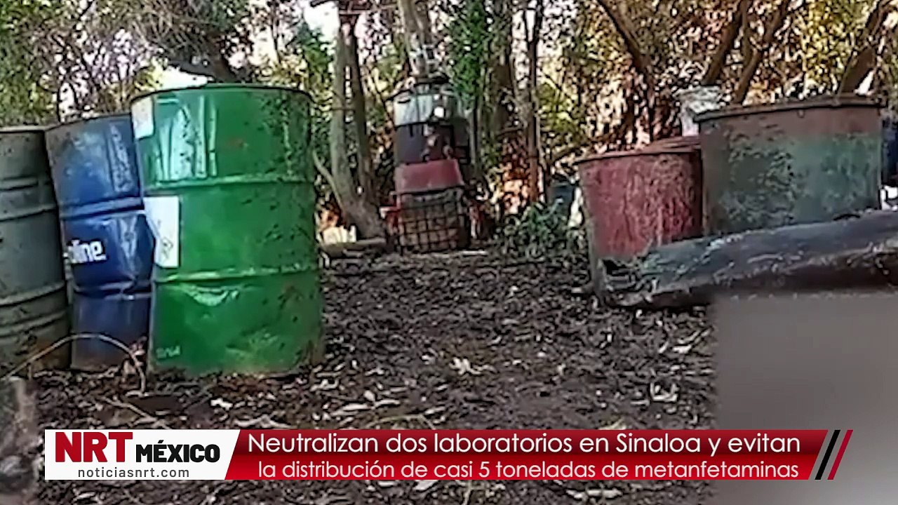 Neutralizan dos laboratorios en Sinaloa y evitan la distribución de casi 5 toneladas de metanfetaminas