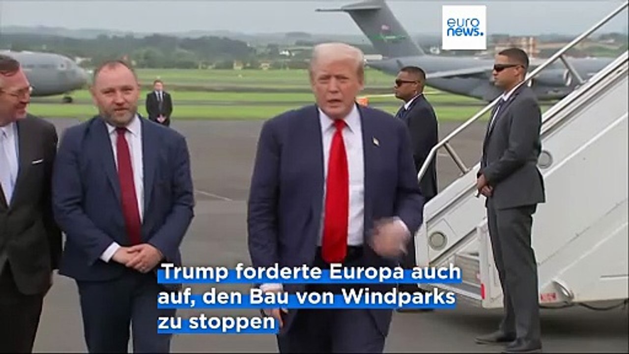 Trump auf Schottlandbesuch: 'Einwanderung bringt Europa um'