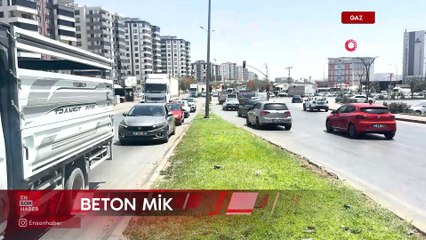 Gaziantep'te beton mikserinin altında kalan motosikletteki kadın öldü, oğlu yaralandı