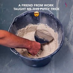 Smart putty hack for cement work