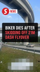Motorcyclist plunges 21m to death from DASH Flyover