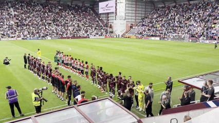 Craig Gordon gets guard of honour at testimonial game