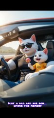 Dad And Son's Joyride Turns Tragic💔💥 | Emotional Cat Animation Story🥺Part 1🐾