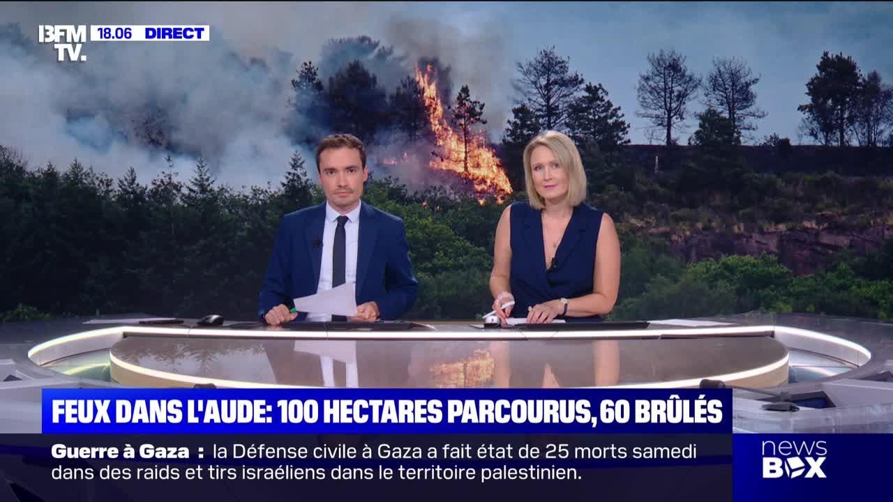 Feux dans l'Aude : 100 hectares parcourus, 60 brûlés - 26/07