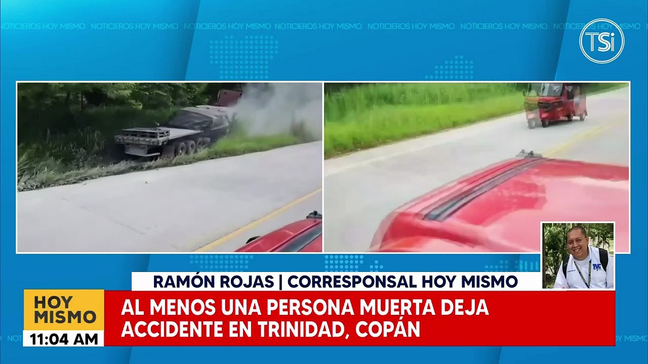 Accidente entre bus y rastra deja una persona muerta en Copán
