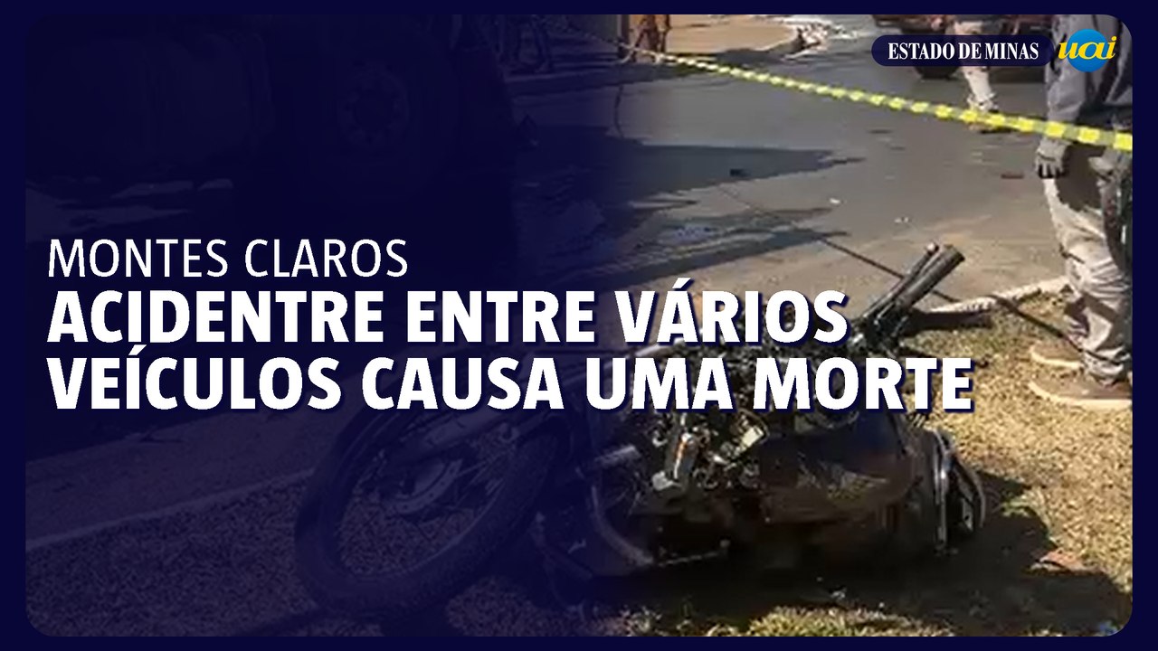 Acidente com vários veículos deixa um morto e seis feridos em Montes Claros