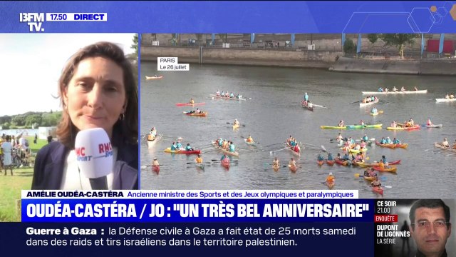 Il y a un engouement qui est venu pour la pratique sportive : Amélie Oudéa-Castéra fait le bilan des JO de Paris un an après