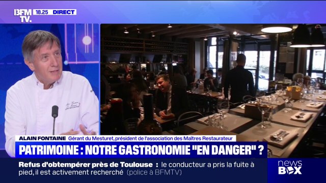 Gastronomie: La restauration traditionnelle est en très grand danger , alerte Alain Fontaine (Association des maîtres restaurateurs)