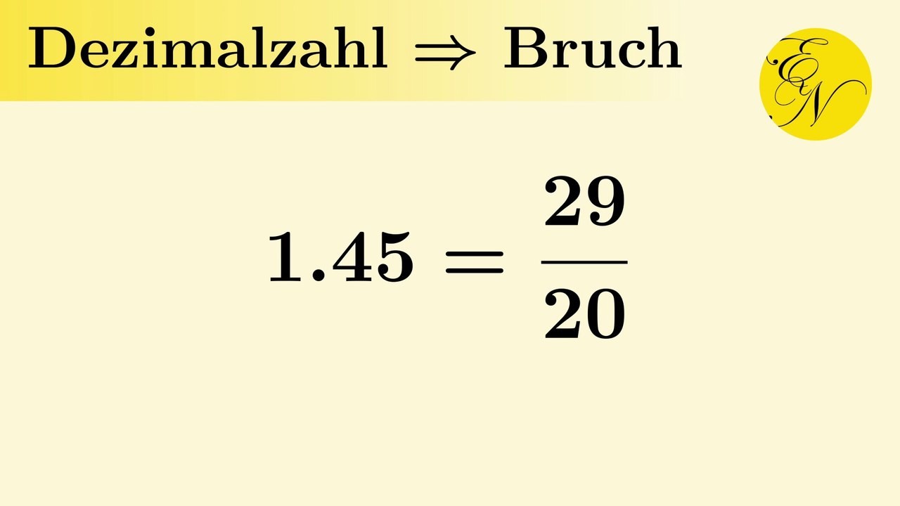 Endliche Dezimalzahlen in Brüche verwandeln