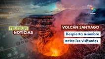 Volcán Santiago en Nicaragua es visitado por turistas