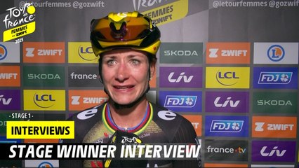 Vos Post-race interview - Stage 1 - Tour de France Femmes avec Zwift 2025
