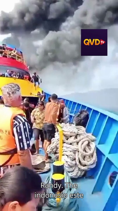 Al menos 5 muertos tras un incendio en el barco de pasajeros 'KM Barcelona' en Indonesia
