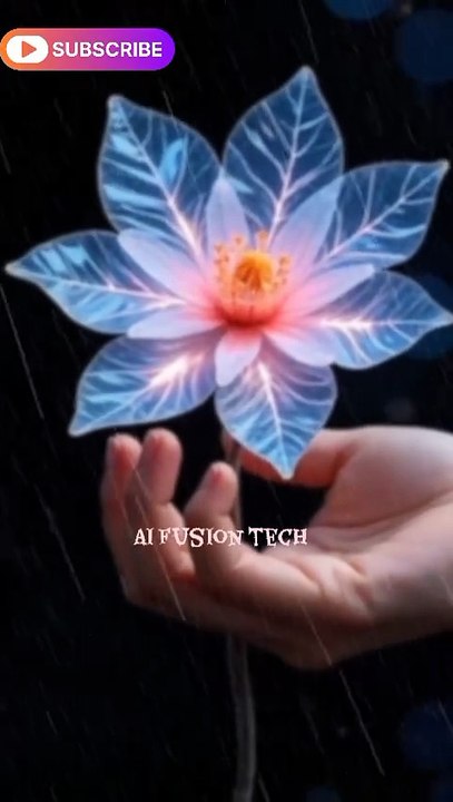 Glass Flower in Rain | Relaxing Rain ASMR 🌧️💐