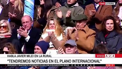 A24.com - 📢 HABLA MILEI EN LA RURAL：  ＂ARGENTNA SERÁ EL PAÍS MÁS PRÓSPERO Y LIB...