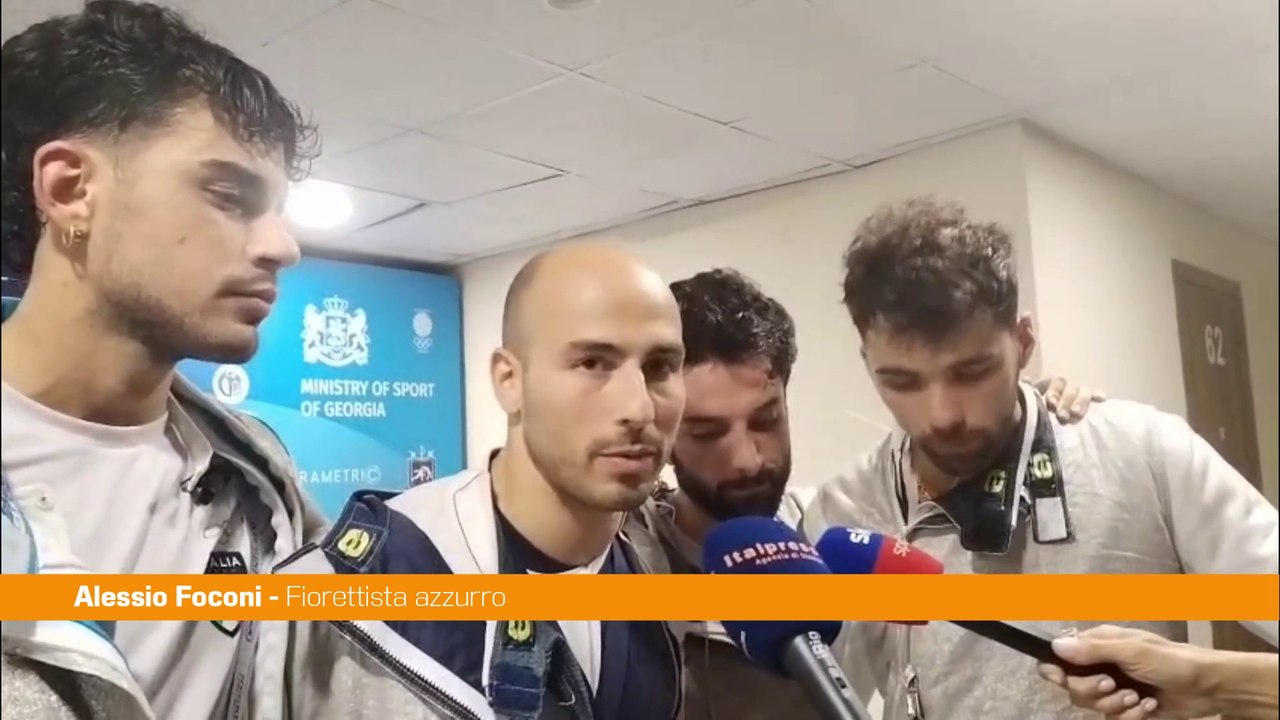 Azzurri del fioretto "Siamo campioni del mondo"