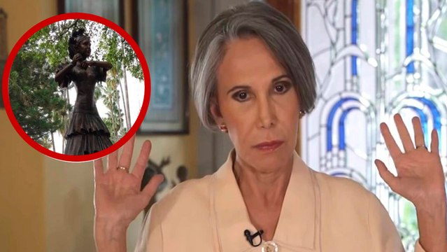Florinda Meza: Fracasa convoctatoria para destrozar estatua de actriz tras polémica con la serie de Chespirito