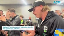 Maitland Pickers team song after 7-6 win against The Entrance