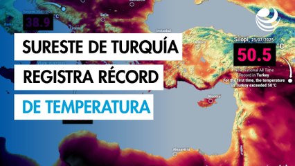 Sureste de Turquía alcanza récord de temperatura: 50 grados según servicio meteorológico