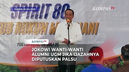 Jokowi Wanti-Wanti Alumni UGM Jika Ijazahnya Diputuskan Palsu