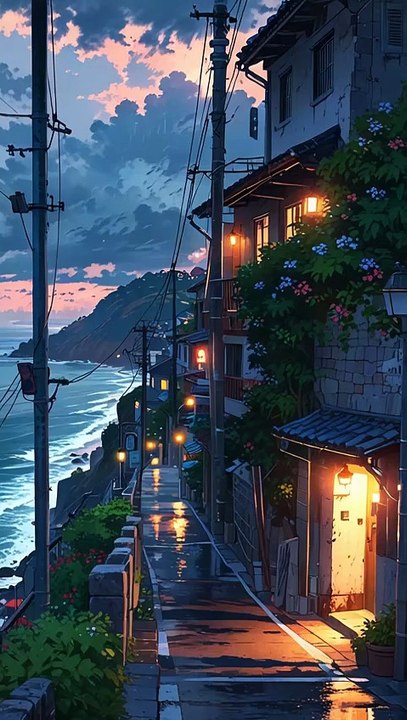 Rainlit Coastline